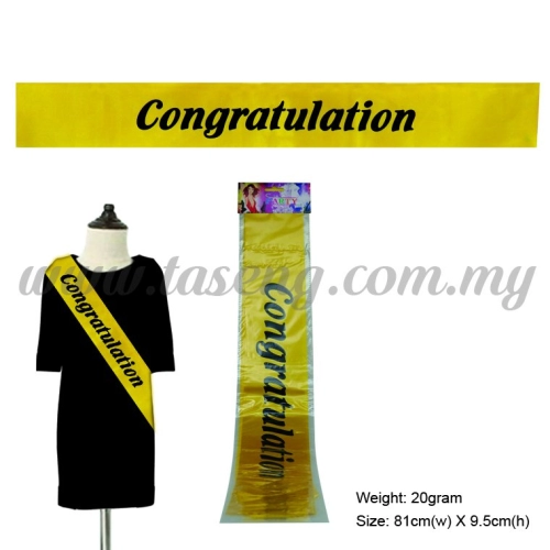 Congratulations Gold Sash(P-AC-SA6G2)