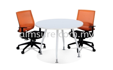 Round discussion table with inula leg