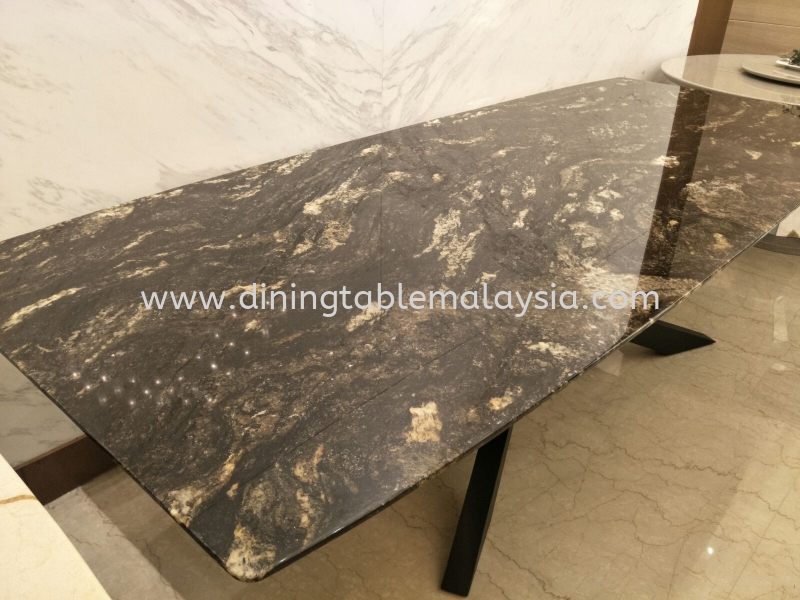 Granite Dining Table Cosmic Gold Granite Marble Dining Table