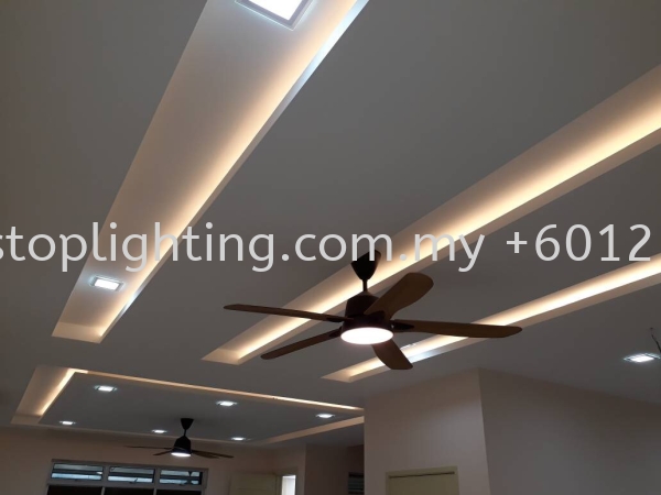  JB Promosi Cornice & Plaster Ceiling Siap Wiring Johor Bahru JB Skudai Renovation | One Stop Lighting & Renovation