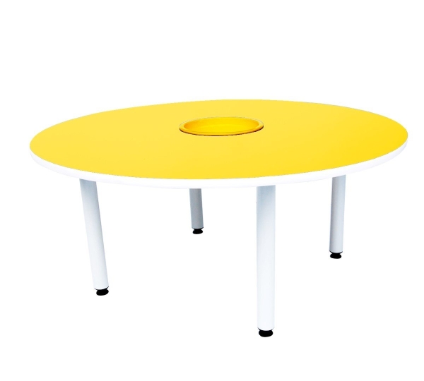 Q019  4'Round Table with Basket Kindergarten Table  Table Series School Furniture Johor Bahru JB Malaysia Supplier & Supply | I Education Solution