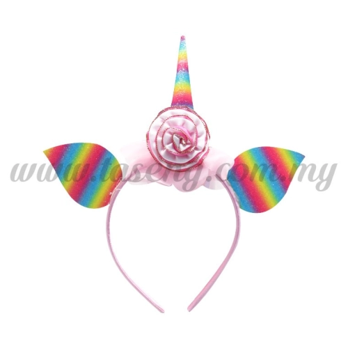 Hairband 20 UNICORN *Rainbow Pink(DU-HB20-6P)