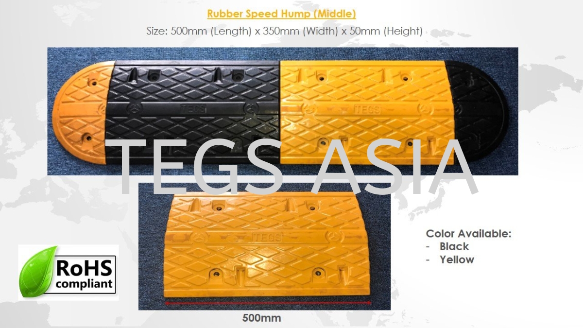 Rubber Speed Bump Rubber Speed Hump Road Traffic Safety Equiptment Johor  Bahru JB Malaysia Supply Supplier