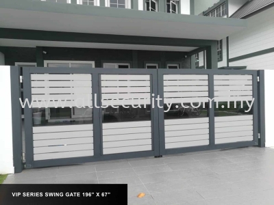 ALUMINIUM SWING GATE 196" X 67"