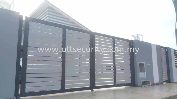 ALUMINIUM SWING GATE 196" X 84" Aluminium Swing Gate Aluminium Gate - i-SmartGate Singapore, Johor, Senai, Selangor, Seremban, Malaysia Manufacturer, Supplier, Supply, Supplies | AST Automation Pte Ltd