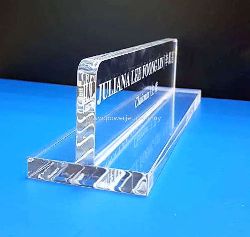 Acrylic Engraved Signage 