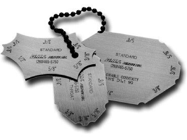 G.A.L gage - POCKET FILLET WELD GAUGE CAT #10