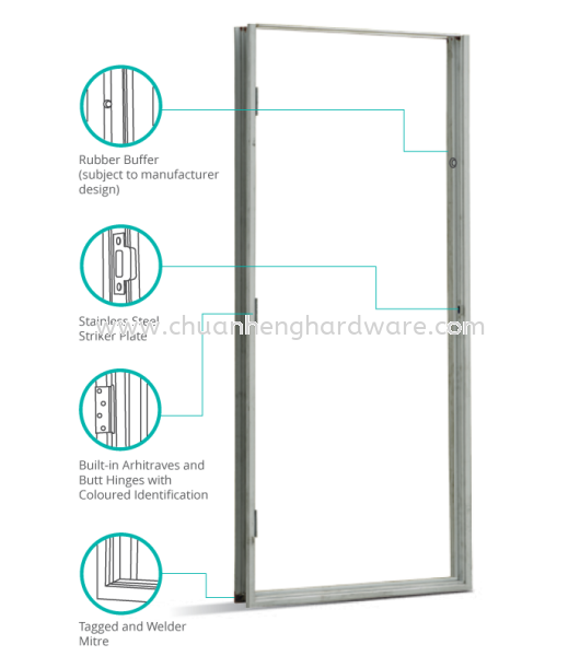 METAL DOOR FRAME Ŷ L R    Supplier, Supply, Wholesaler | CHUAN HENG HARDWARE PAINTS & BUILDING MATERIAL