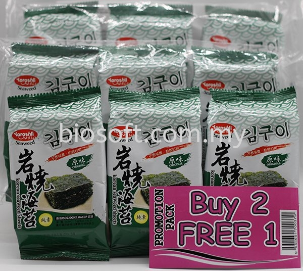 Yoroshii Korean Seaweed Sheets (B2F1) Yoroshii Malaysia, Selangor, Kuala Lumpur (KL), Puchong Supplier, Wholesaler, Supply, Supplies | Bio Soft Sdn Bhd