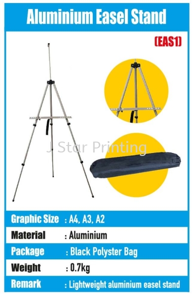 Aluminium Easel Stand - EAS1 Menu/Postal Stand Banner Inkjet Puchong, Selangor, Malaysia, Kuala Lumpur (KL) Supplier, Suppliers, Supply, Supplies | J Star Printing