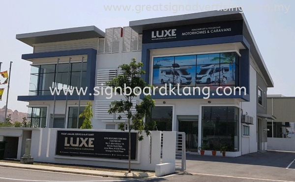 LUXE Motorhomes & Caravans 3D EG BOX UP SIGNBOARD Selangor, Malaysia, Kuala Lumpur (KL), Kuantan, Klang, Pahang Manufacturer, Maker, Installation, Supplier | Great Sign Advertising (M) Sdn Bhd