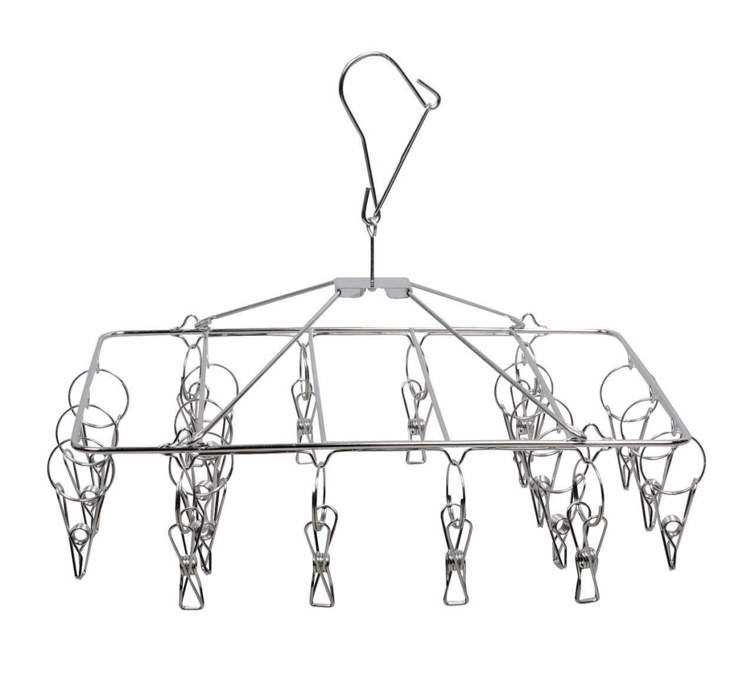 BM399 20pcs Stainless Steel Socks Hanger