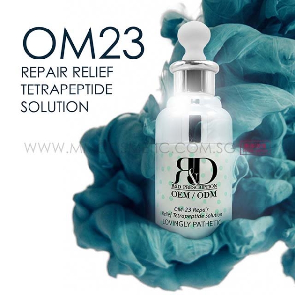 OM23 Repair Relief Tetrapeptide Solution SENSITIVE & CALMING SERIES ODM / OEM Malaysia, Johor Bahru (JB), Singapore Manufacturer, OEM, ODM | MM BIOTECHNOLOGY SDN BHD