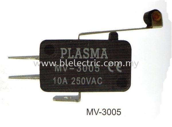 PLASMA MV-3005 Mini Micro Switch Mini Micro Switch Control Item Johor Bahru (JB), Malaysia, Johor Jaya Wholesaler, Supplier, Supply, Supplies | B & L Electric Sdn Bhd