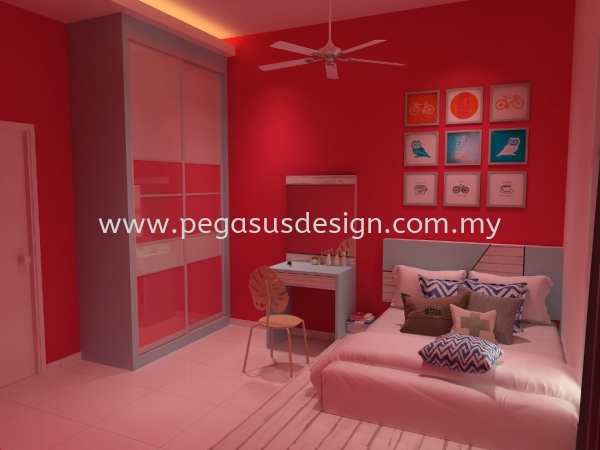  Reka Bentuk Bilik Tidur Johor Bahru (JB), Taman Universiti, Skudai Contractor, Service | Pegasus Design & Build Sdn Bhd