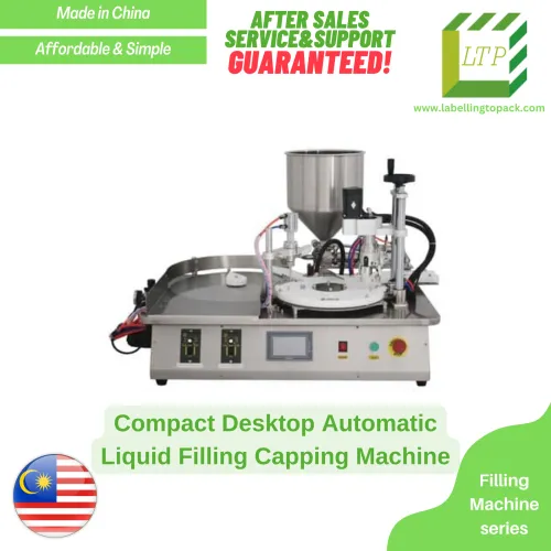 Compact Desktop Automatic Liquid Filling Capping Machine