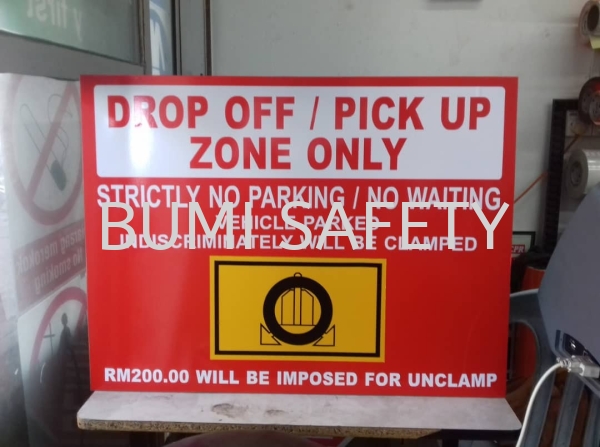 Drop Off/ Pick Up Sign Safety Signage Selangor, Kuala Lumpur (KL), Puchong, Malaysia Supplier, Suppliers, Supply, Supplies | Bumi Nilam Safety Sdn Bhd
