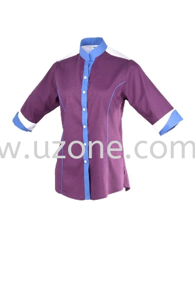 MY1014 (Ready Stock) DARK PURPLE / MEDIUM BLUE / WHITE MY101 Female Corporate Uniform Ulu Tiram, Malaysia, Kuala Lumpur (KL), Selangor Manufacturer, Supplier, Supply, Supplies | Hern Loong Perniagaan Sdn. Bhd.