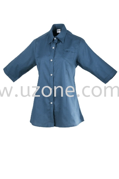 OF1322 (Ready Stock) Grey Blue OF132 Female Corporate Uniform Ulu Tiram, Malaysia, Kuala Lumpur (KL), Selangor Manufacturer, Supplier, Supply, Supplies | Hern Loong Perniagaan Sdn. Bhd.