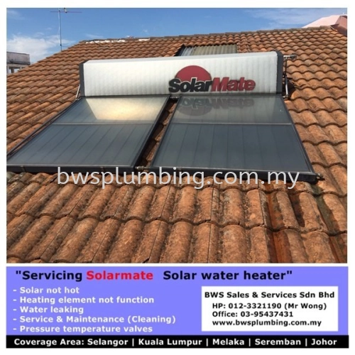 Solarmate Solar Water Heater Service & Repair at Taman Desa