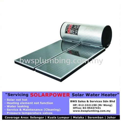 Solarpower - Repair or Install Solar Water Heater | Replace Heating Element and Service maintenance Old Solar at Sungai Buloh