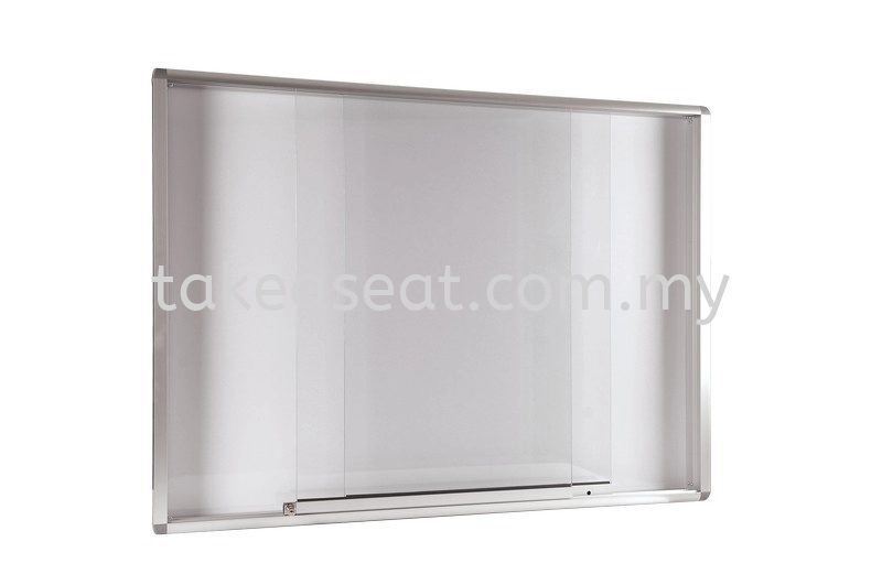 Aluminium Frame Whiteboard with Sliding Glass