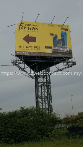 Unipole billboard at setia alam