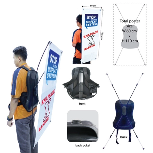 X Stand Series-Knapsack Bag Banner-BXS Pg1