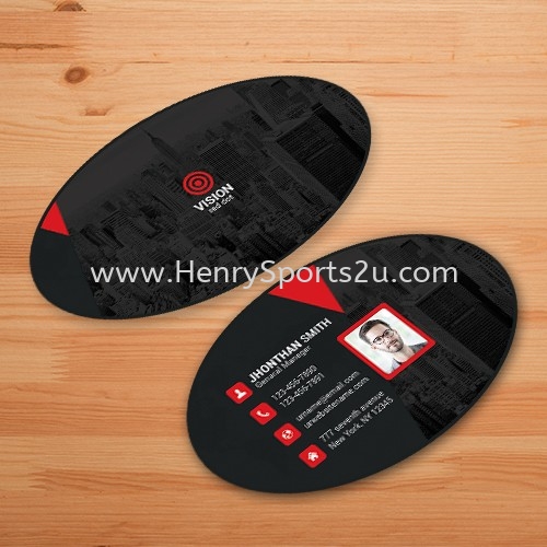 Oval Business Card Business Card Shapes Name Card Deisgn Name Card / Bill Book / Flyer / Sticker Printing Kuala Lumpur (KL), Malaysia, Selangor, Segambut Services, Supplier, Supply, Supplies | Henry Sports