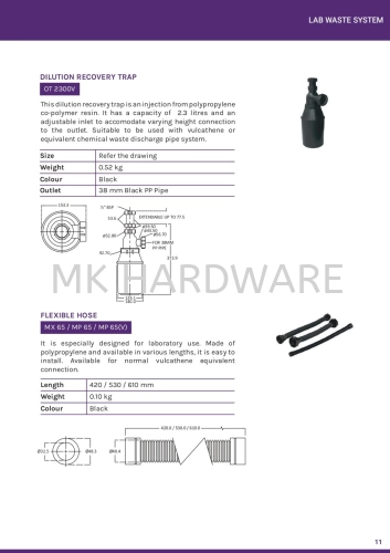 DILUTION RECOVERY TRAP (OT 2300V)