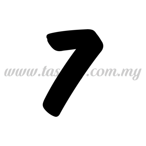 Sticker Number "7" - Bold (SK-0NUM6-7)