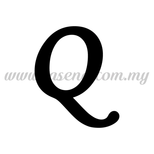 Sticker Alphabet Q - Regular (SK-AALP5-Q)