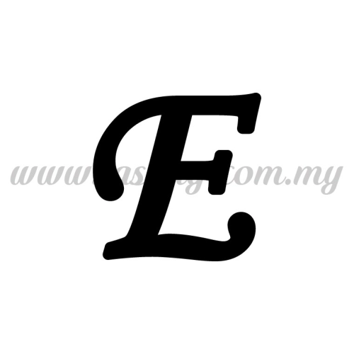 Sticker Alphabet E - Regular (SK-AALP5-E)