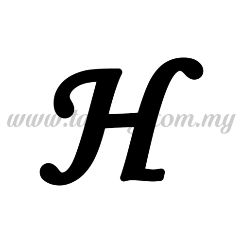 Sticker Alphabet H - Regular (SK-AALP5-H)