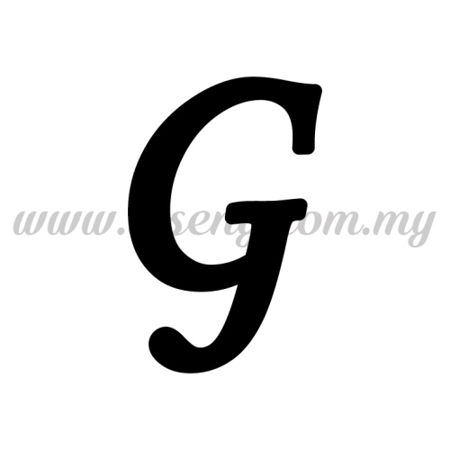 Sticker Alphabet G - Regular (SK-AALP5-G)