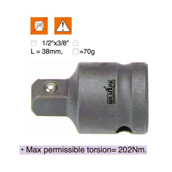 MK-TOL-84804 IMPACT ADAPTOR Individual Impact Sockets, Accessories and Socket Sets Malaysia, Johor Bahru (JB), Ulu Tiram Supplier, Suppliers, Supply, Supplies | Mr. Mark Tools (M) Sdn. Bhd.