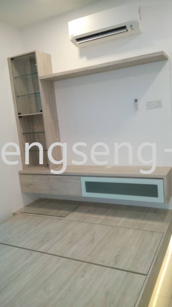  Reka Bentuk Kabinet TV Reka Bentuk Kabinet TV JB, Johor Bahru, Bandar Uda Utama Design, Service | Heng Seng Interior Design & Renovation