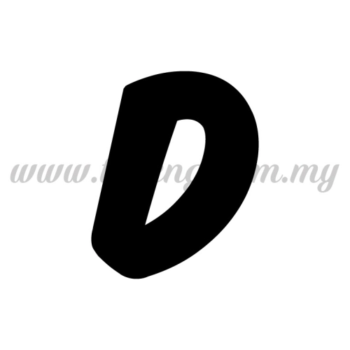 Sticker Alphabet D - Bold (SK-AALP6-D)