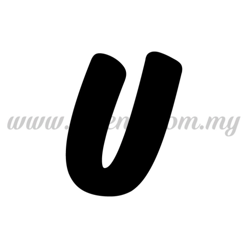 Sticker Alphabet U - Bold (SK-AALP6-U)