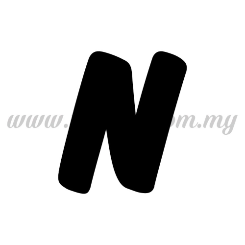 Sticker Alphabet N - Bold (SK-AALP6-N)