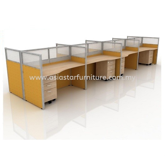 CLUSTER OF 8 OFFICE PARTITION WORKSTATION 10 - Partition Workstation Bandar Botanic | Partition Workstation Bandar Bukit Raja | Partition Workstation Bandar Bukit Raja | Partition Workstation Bandar Bukit Tinggi