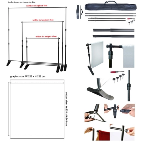 Portable Backdrop Jumbo Stand (PJB)