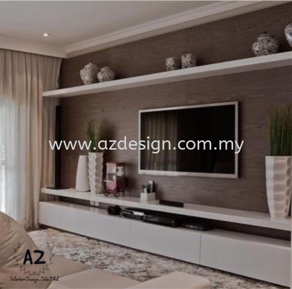  TV Cabinet Selangor, Malaysia, Puchong, Kuala Lumpur (KL) Design, Services, Contractor | Az Interior Design Sdn Bhd