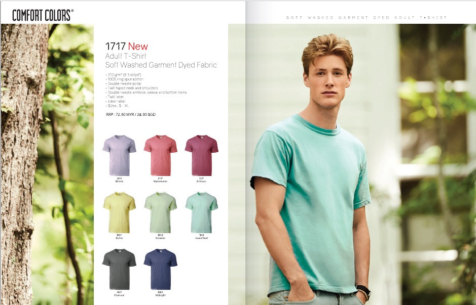 Comfort Colors 1717 Adult T Shirt Baju 