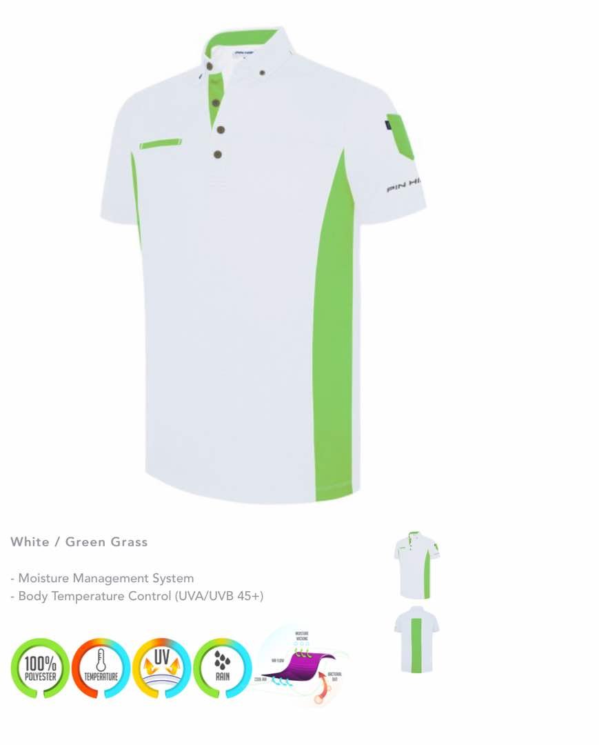 PIN HIGH WHITE LIME APPAREL