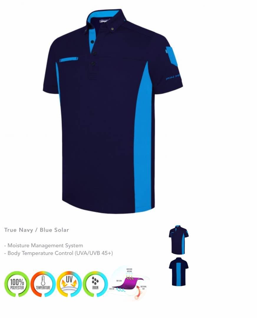 PIN HIGH BLACK BLUE SKY BLUE SIDES APPAREL