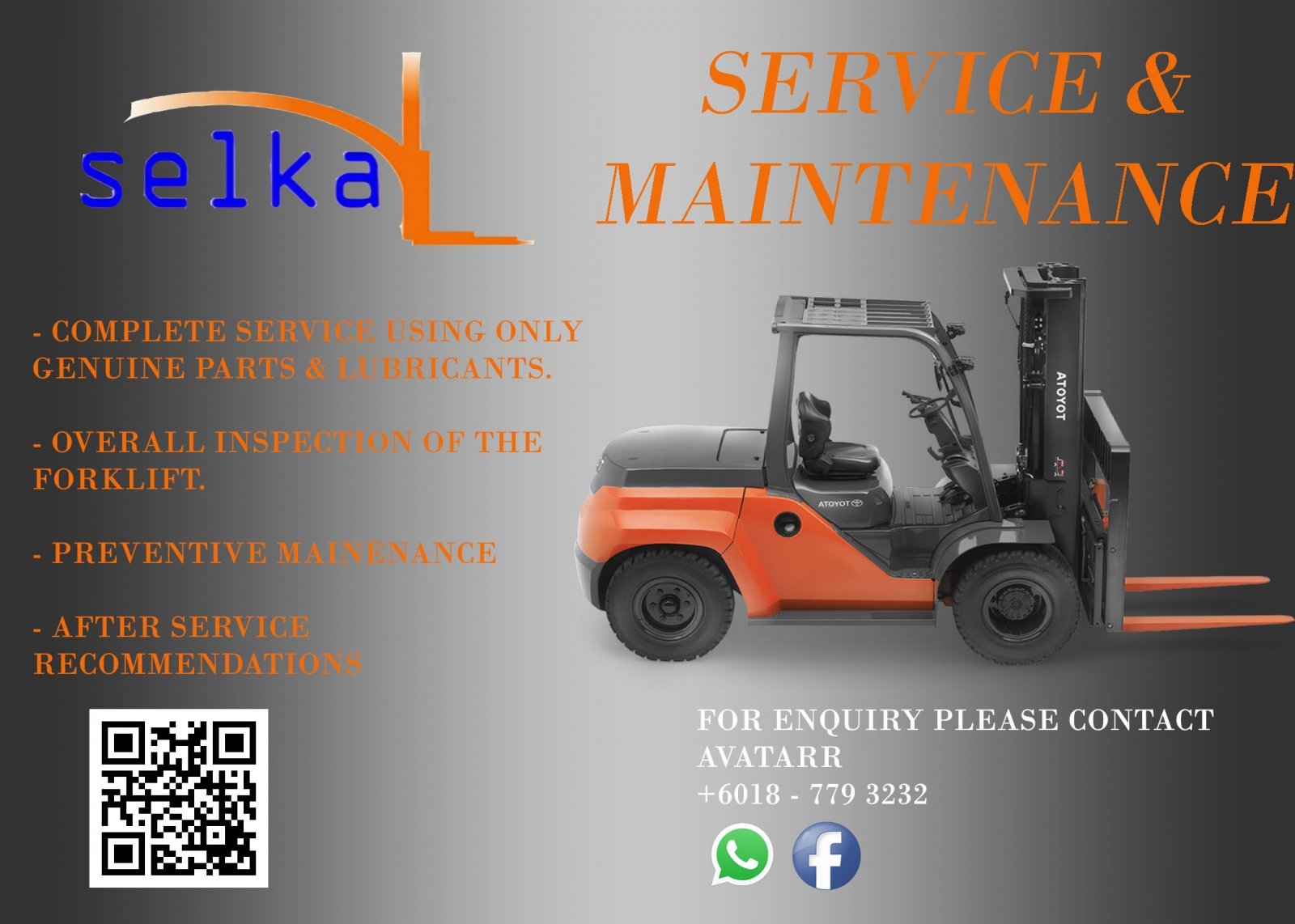 Forklift Service Maintenance Repair Johor Bahru Aug 14 2018 Johor Bahru Jb Seremban Malaysia Supplier Supply Rental Repair Selka Equipments Sdn Bhd