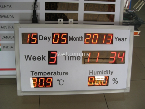 Date Time Temperature Display