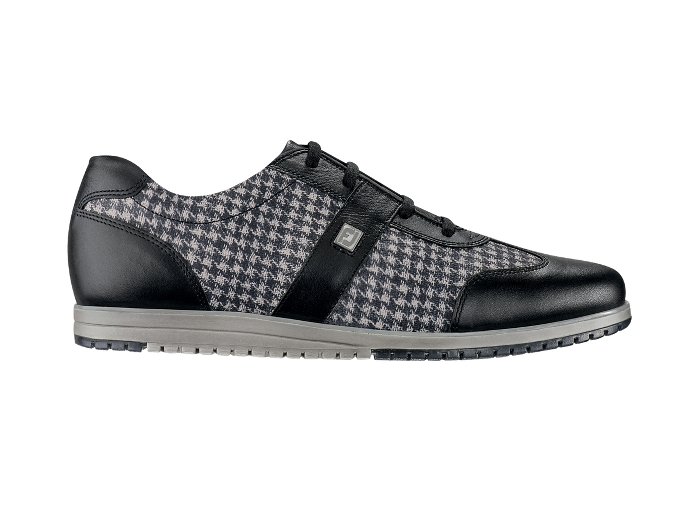 Casual Collection #97720 Black + Houndstooth Womens Golf Shoe
