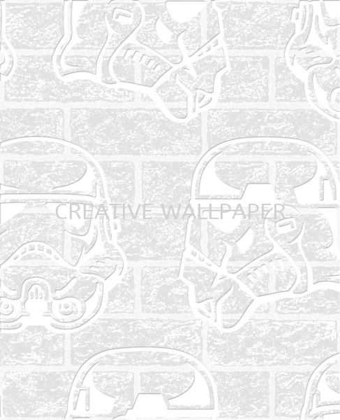 101393 STAR WARS STORMTROOPER PAINTABLE BRICK G & B - Kids @ Home - 2017 Germany Wallpaper - Size: 53cm x 10m Kedah, Alor Setar, Malaysia Supplier, Supply, Supplies, Installation | Creative Wallpaper